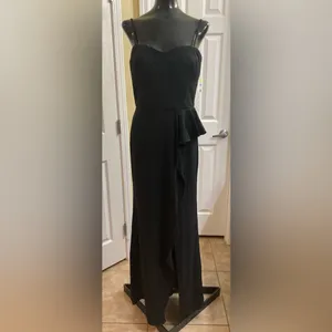 NWT Dress the Population Kai Strapless Gown – Black – Size Large thumbnail 3