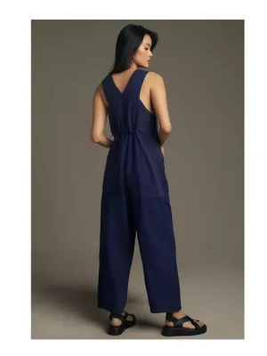 Anthropologie Daily Practice navy sleeveless jumpsuit thumbnail 2