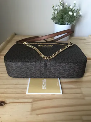 Michael Kors Jet set item LG EW zip chain Xbody thumbnail 7