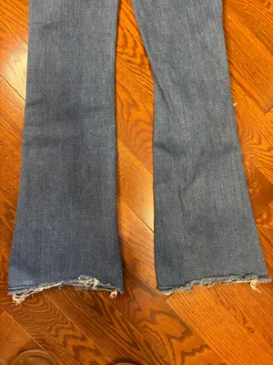 American eagle super hi rise stretch flare jeans size 0 short thumbnail 11