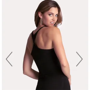 Bebe Twisted Racerback Tank Top Black S Long Stretchy thumbnail 2