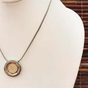 Brighton Reversible Pave Crystal Circle Necklace thumbnail 4