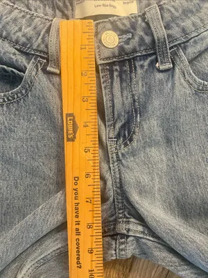 Hollister Low Rise Baggy Jeans Blue Size W26 x L29 thumbnail 3