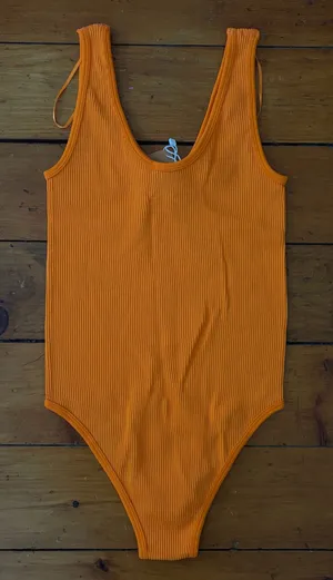 ZARA Orange Bodysuit thumbnail 1
