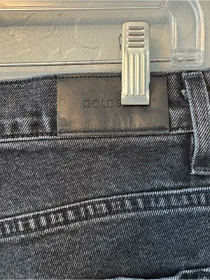 Goldsign high rise straight leg black women's jeans size 28 thumbnail 13