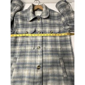 American Eagle Brushed Plaid Shacket Oversized Sz XS Grunge Flannel Boyfriend thumbnail 5