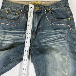 Stampa Jeans Vintage Y2K Embroidery Skater Jeans Hip Hop Denim 34x30 Medium Wash thumbnail 7