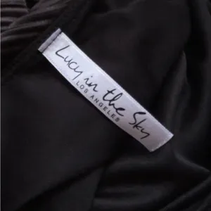 Lucy in the Sky Black‎ Ruched One Shoulder Long Sleeve Bodycon Mini Dress Large thumbnail 4