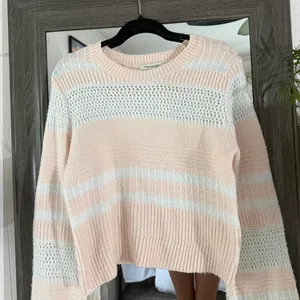 Francesca's Sweater Knit Striped thumbnail 1
