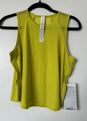 NWT LULULEMON - Yellow Serpentine Crop Tank - $58 - 4 thumbnail 1