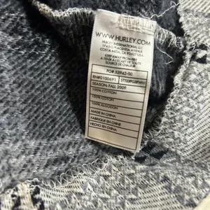 Hurley‎ Women Small Grey Black Plaid Double Breasted Pea Coat Jacket Cotton Knit thumbnail 5