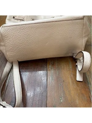 Kate Spade Beige Leather Backpack Purse thumbnail 5