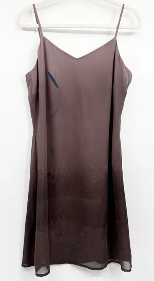 Donna Gray Womens Ombre Moody‎ Floral Grunge 90s Whimsigoth Slip Dress Size 12 thumbnail 1