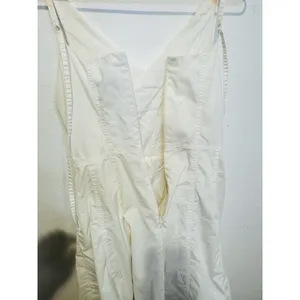 DUNST Women's White Flattering V-Neckline Skirt Flowy A-Line Maxi Dress Size XS thumbnail 12