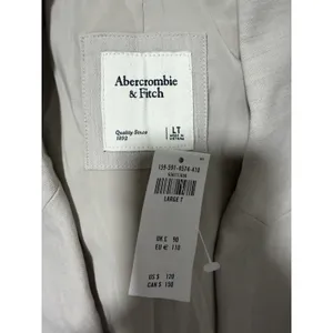 Abercrombie & Fitch Belted Blazer Tan Greige Mini Dress‎ Women's Size Large Tall thumbnail 13