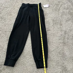 JoyLab Black Drawstring Joggers with Tapered Cuffs thumbnail 4