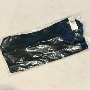 NWT Offline by Aerie Black with Gray Stitching Goals Padded Sports Bra - Size: M thumbnail 4