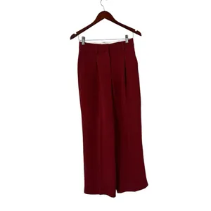 REFORMATION Wide Leg Pleated Chianti Pants Trousers thumbnail 2