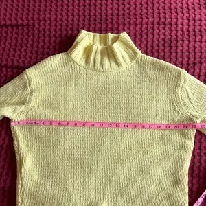 Women’s Philosophy Republic Clothing Yellow Turtleneck Sweater Ribbed Knit Size S thumbnail 8