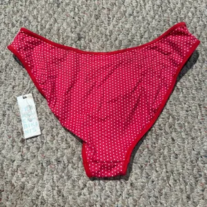 NWT Frankie’s Bikinis Catalina Dove Bottom Bikini Bottoms Polka Dot Red- Size XL thumbnail 5