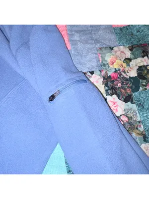 L.L.Bean $98 Woman’s S Reg light blue full zip fleece jacket Hoodie Sweatshirt thumbnail 7