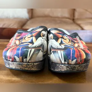 Leather Wearable Art Clogs Size 7 thumbnail 5