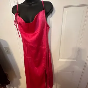 Kojooin Hot Pink Spaghetti Strap Dress Size Small NWT thumbnail 8