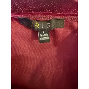 Iris Burgundy Glitter Velvet Cowl Neck Midi Dress L whimsigoth y2k 90's boho par thumbnail 5