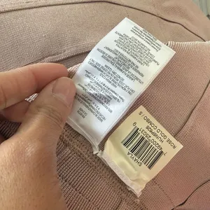 Herve Leger Blush and Silver Mini Dress Size Small thumbnail 7