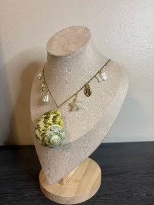 Handmade Gold Beachy Charm Necklace | Waterproof & Tarnish Resistant thumbnail 3