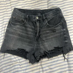 American Eagle Shorts Jean Stretch Black Denim  thumbnail 1