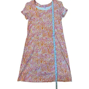 Lilly Pulitzer Kelsea Dress in Ten Speed‎ Bicycle Print Sz XS Orange Pink thumbnail 6