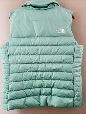 The North Face Womens Aconcagua 550 Down Vest Teal Size Large thumbnail 4