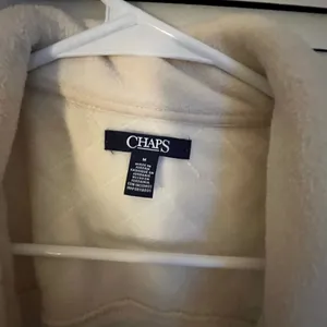 Chaps Off-White Quilted Vest thumbnail 2