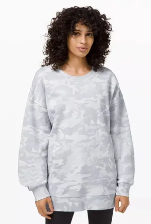 Lululemon Perfectly Oversized Camo Crewneck Sweatshirt thumbnail 1