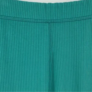 Alo Yoga Teal Blissful High-Waisted Ribbed Leggings Full Length Sz S Athleisure thumbnail 7