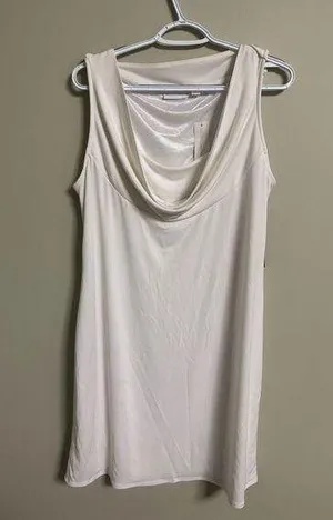 New York & Company Dress Size Large Cowl Draped Neck Stretch Sleeveless New thumbnail 1