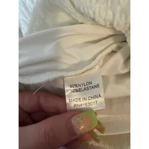 Princess Polly White Textured Ruched Mini Dress Bodycon Cottagecore Size‎ 2 thumbnail 8