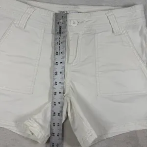 prAna Womens White Organic Cotton Stretch Hiking Shorts W3118RG10 Size 4 thumbnail 3