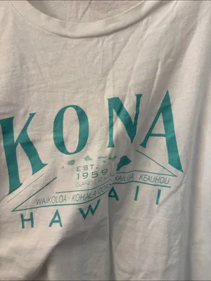 KONA Hawaii White Graphic Tee 2Xl thumbnail 2