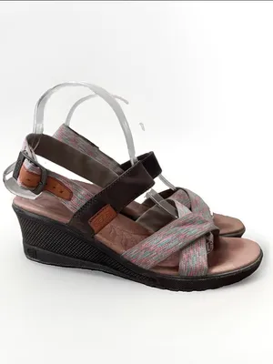 Keen Skyline Wedge Sandals Brown Multicolor Womens 8.5 Comfort Boho Chic Granola thumbnail 3