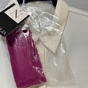 Novella White Silky Bubble Sleeve Blouse W-24839 Large NWT thumbnail 4