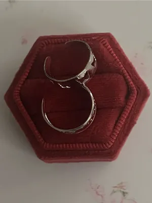 Stainless Steel Silver (2) Piece Set of Toe Rings Adjustable NWT thumbnail 2