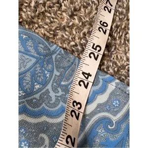 Vintage Blue Paisley Slip Mini Skirt Womens S Y2K 90s Summer Casual Girly thumbnail 4