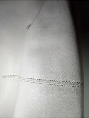 Paolo Masi White Leather Shoulder Bag with Floral Accent thumbnail 5