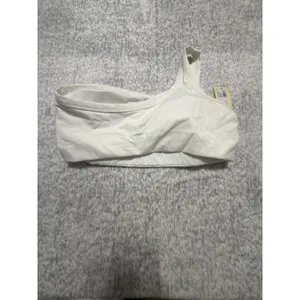All in Motion White Brushed Sculpt Asymmetrical One Shoulder Sports Bra NWT‎ thumbnail 4