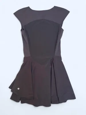 Lululemon Everlux Mesh-Back tennis dress black pickleball activewear XS thumbnail 4