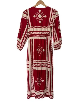 Caroline Constas Sun Goddess linen-blend maxi dress S thumbnail 5