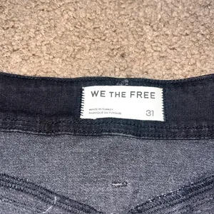 Free People We The Free Libre‎ Wide-Leg Jeans Seamed High Rise Black 31 thumbnail 7