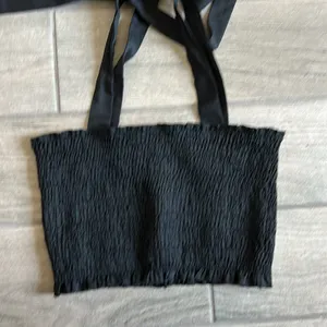 Smocked tank top Black thumbnail 2